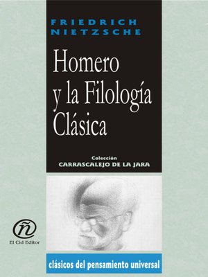 cover image of Homero y la Filología Clásica